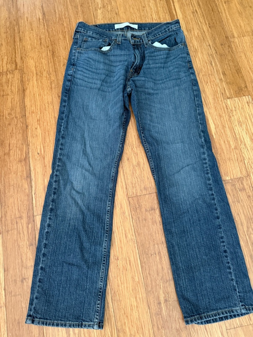 Signature by Levi Strauss Relaxed Dark Blue Jeans